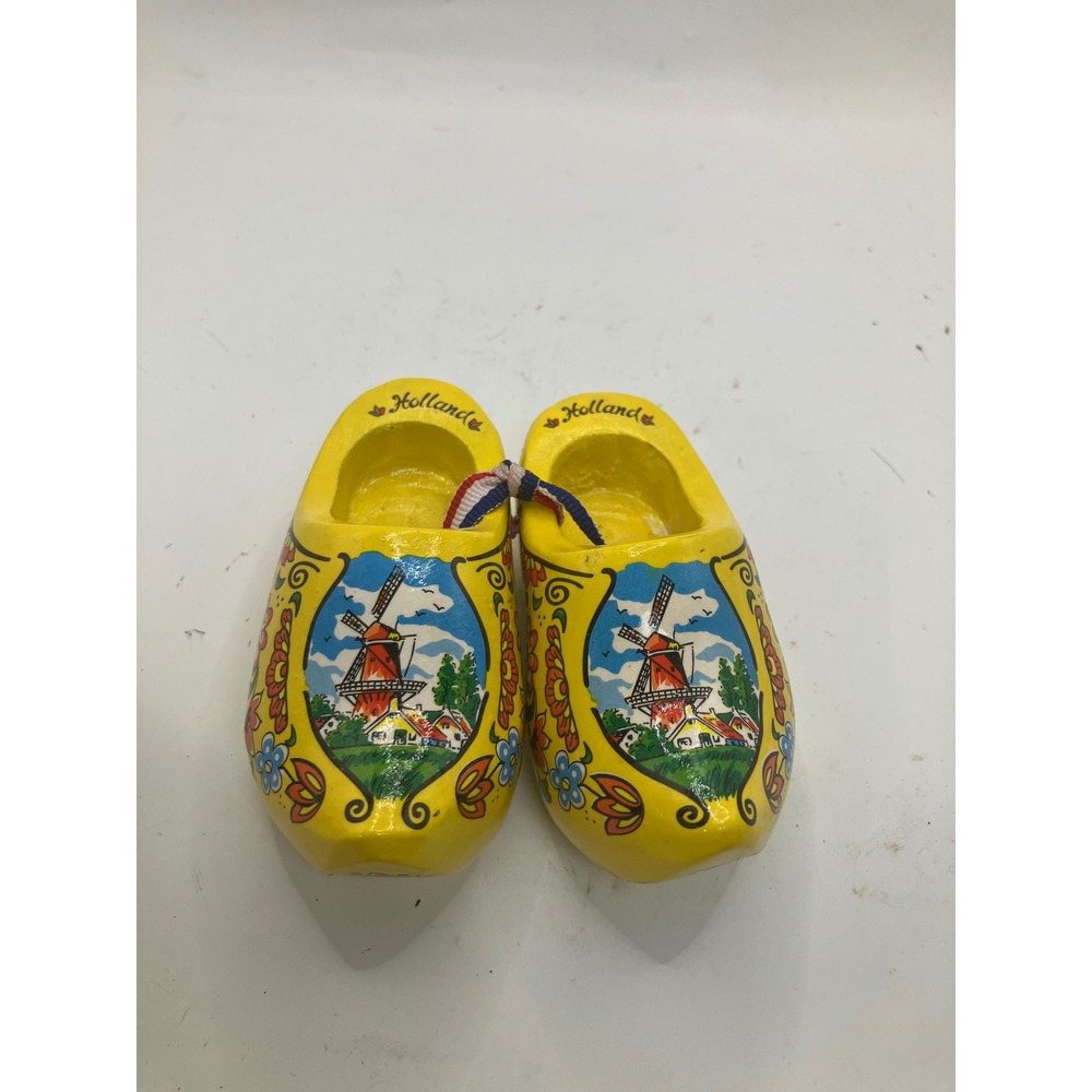 Holland‎ Souvenir Wooden Shoes Clogs Windmill Dutch Decor Display